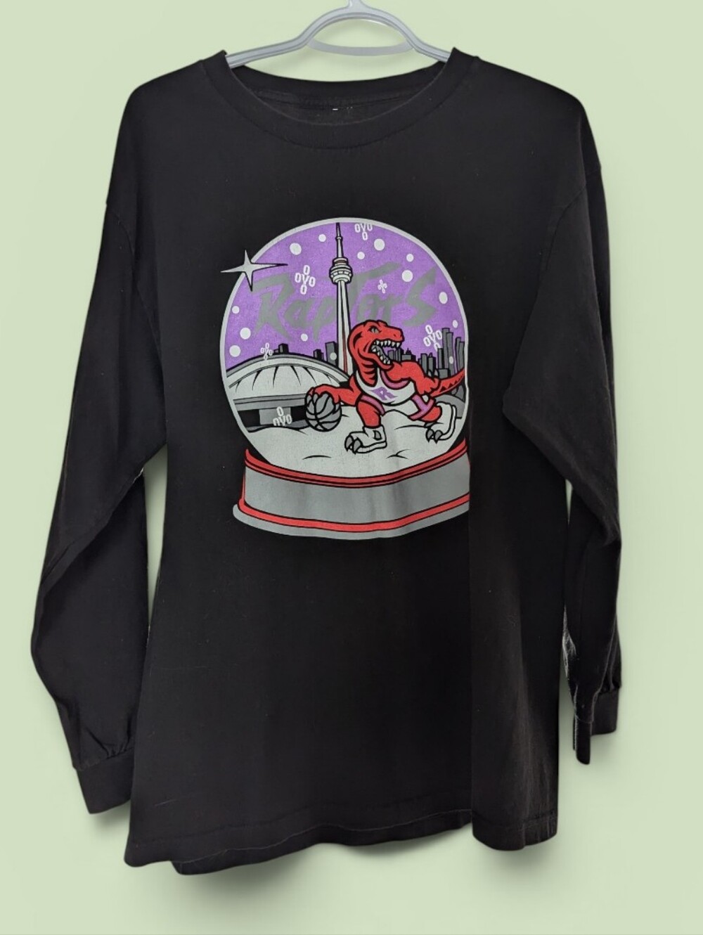 Toronto Raptors Christmas 2019 Game Long Sleeve Tee Men's Large